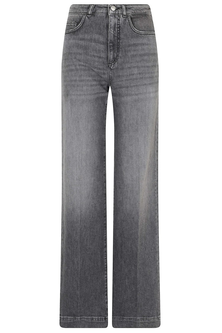 Seventy Grey Straight-Leg Corduroy Denim Jeans