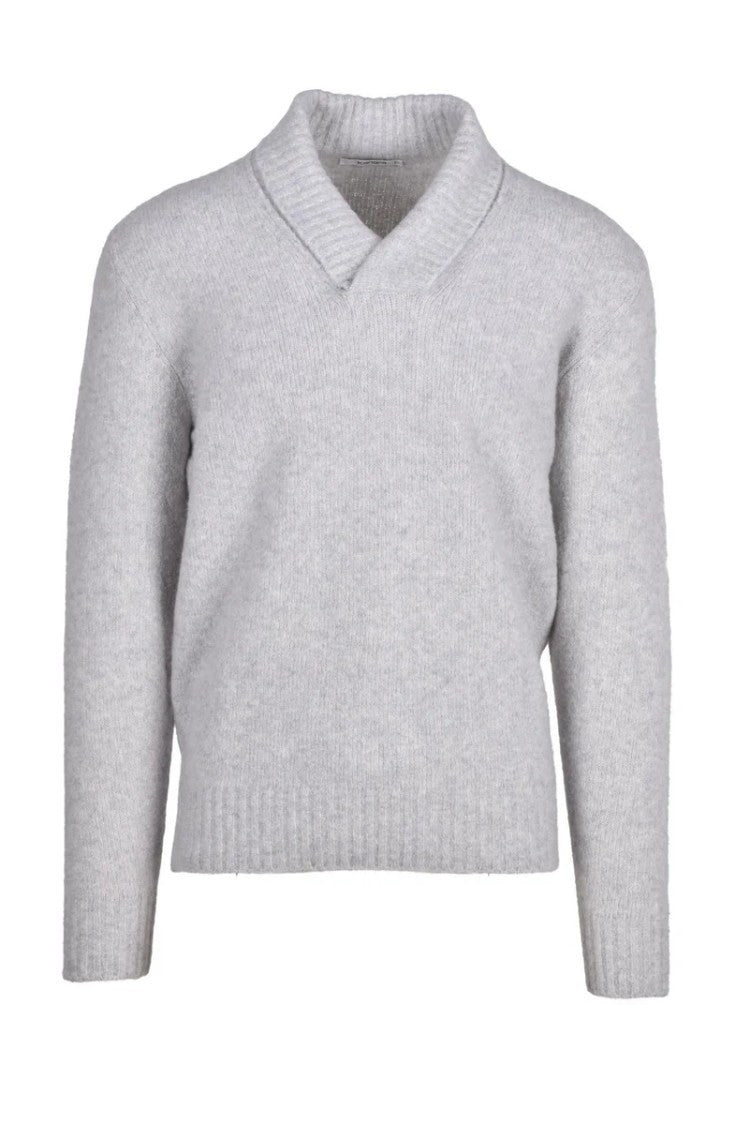Kangra Wool Cashmere Elastane Pullover - Light Grey