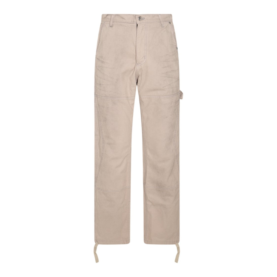 Rhude High-Waisted Straight-Leg Utility Pants With Adjustable Hem Ties