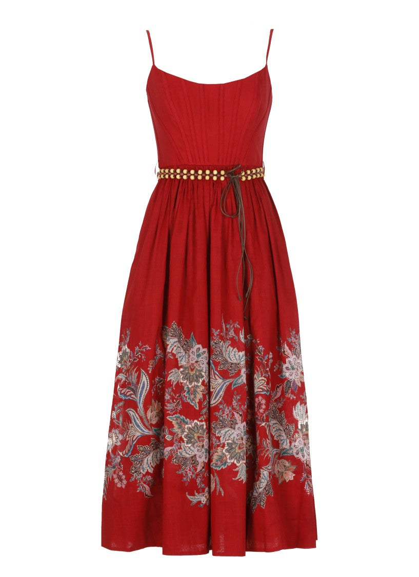 Zimmermann Rihannon Corset Midi Dress