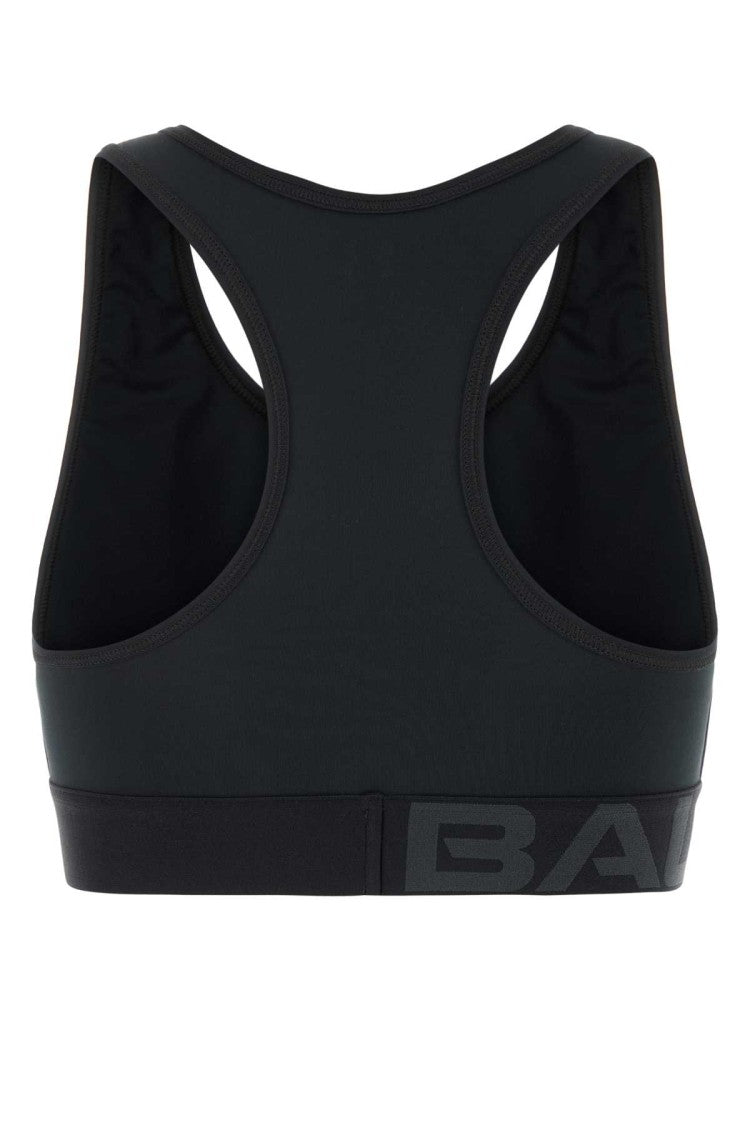 Balenciaga Black Tech Jersey Bra