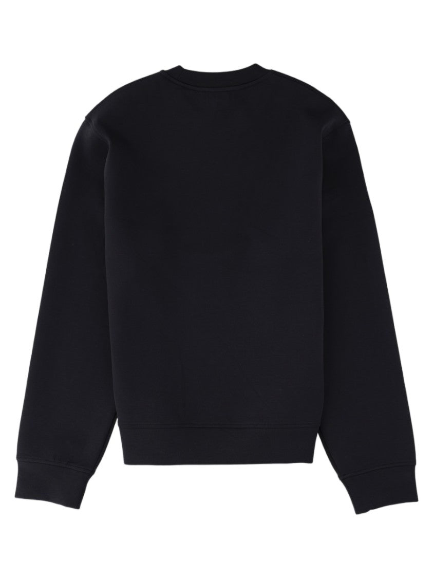 Emporio Armani Double Jersey Contrasting Logo Cotton-Blend Sweatshirt