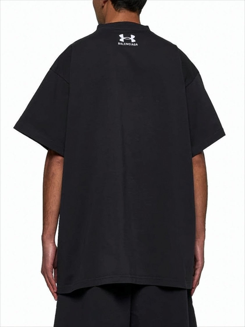 Balenciaga Short-Sleeved Cotton T-Shirt With Minimalist Logo