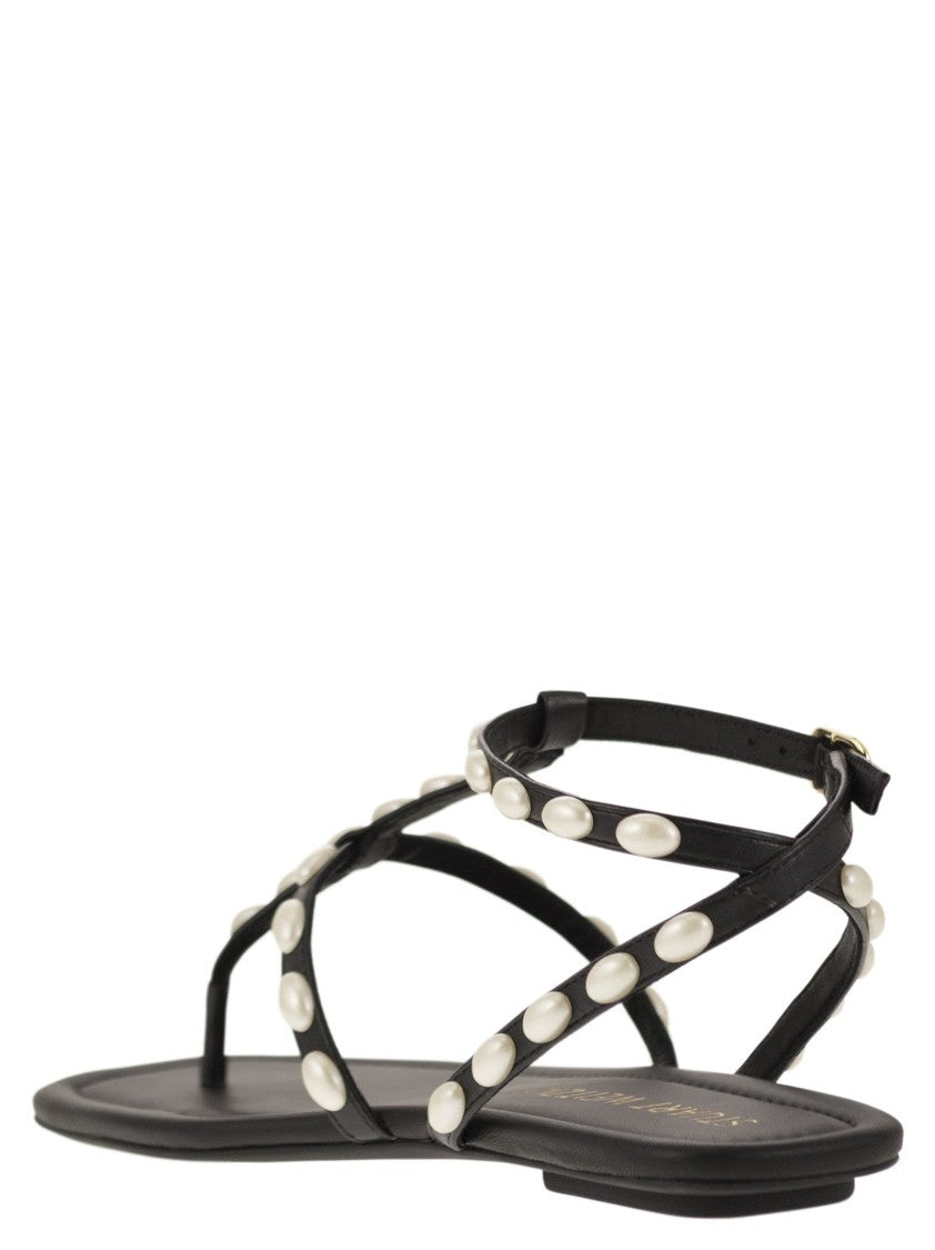 Stuart Weitzman Pearlita - Thong Sandal With Pearls