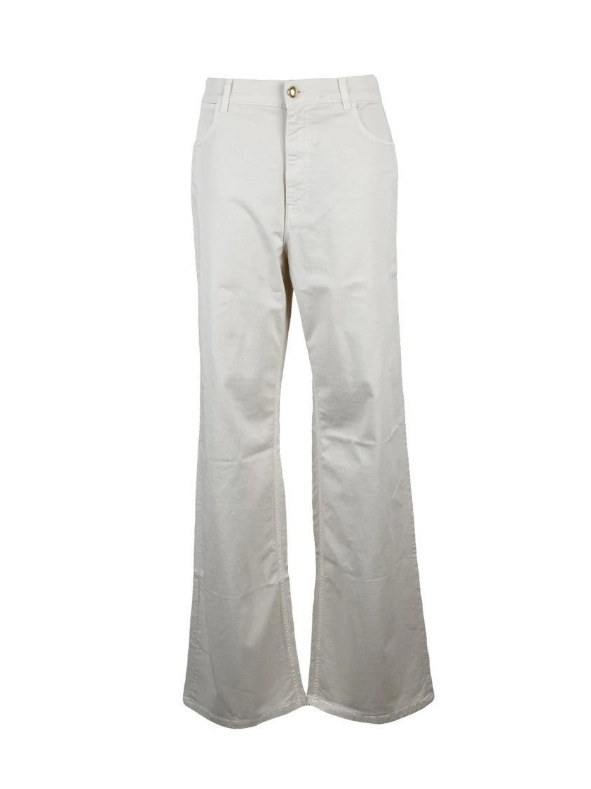 Fay Fay Stretch Trousers - White