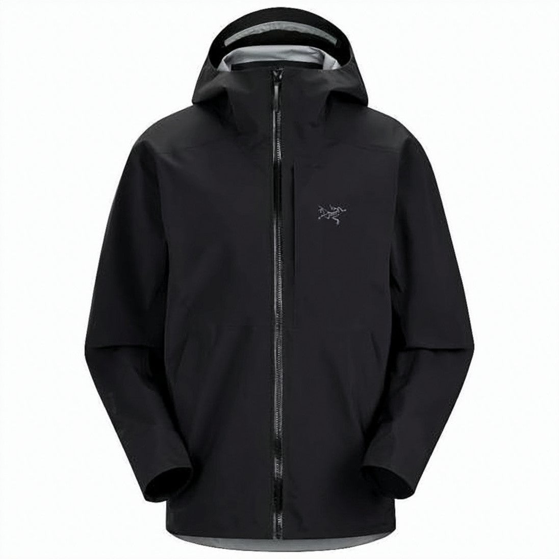 Arc'teryx Hooded Black Nylon Jacket With Design