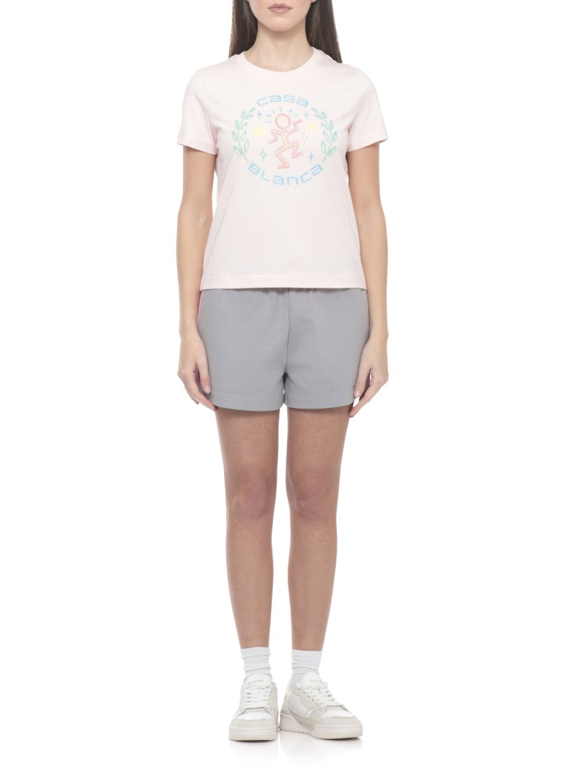 Casablanca Pink Dance Joy Cotton T-Shirt