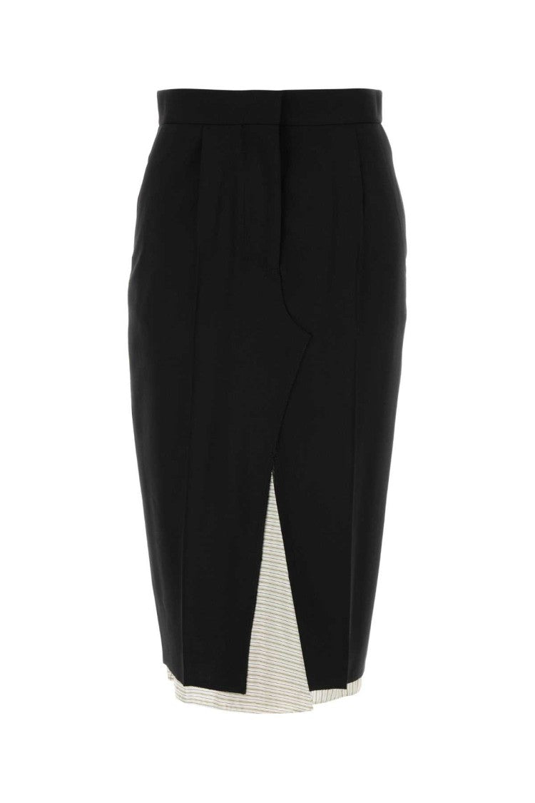 Marni Black Wool Skirt