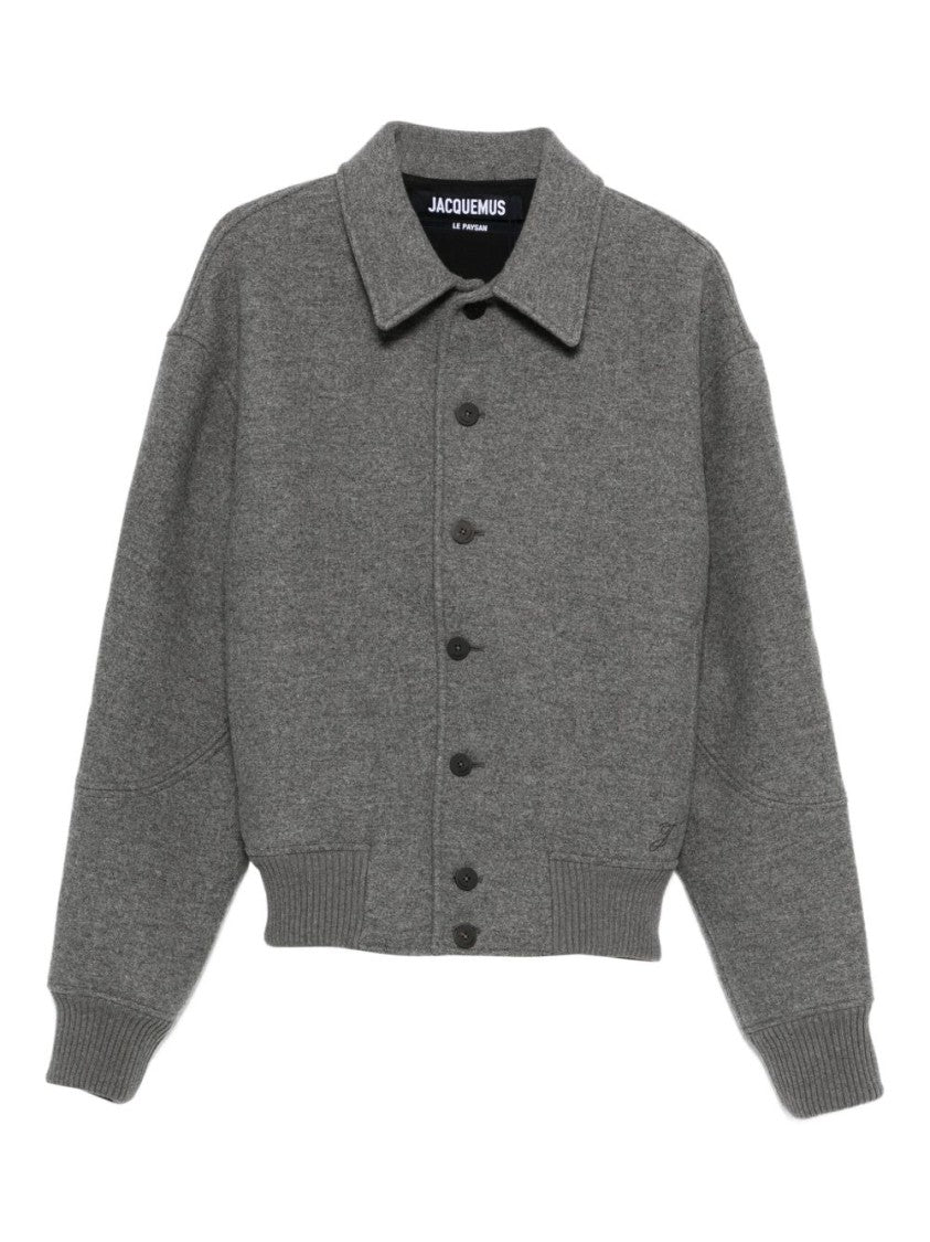 Jacquemus Boxy Cropped Jacket With Classic Collar
