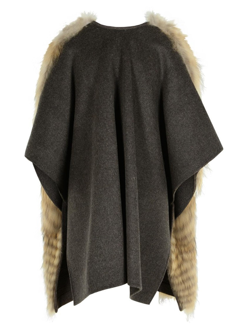 P.A.R.O.S.H. Two-Tone Wool Blend Coat