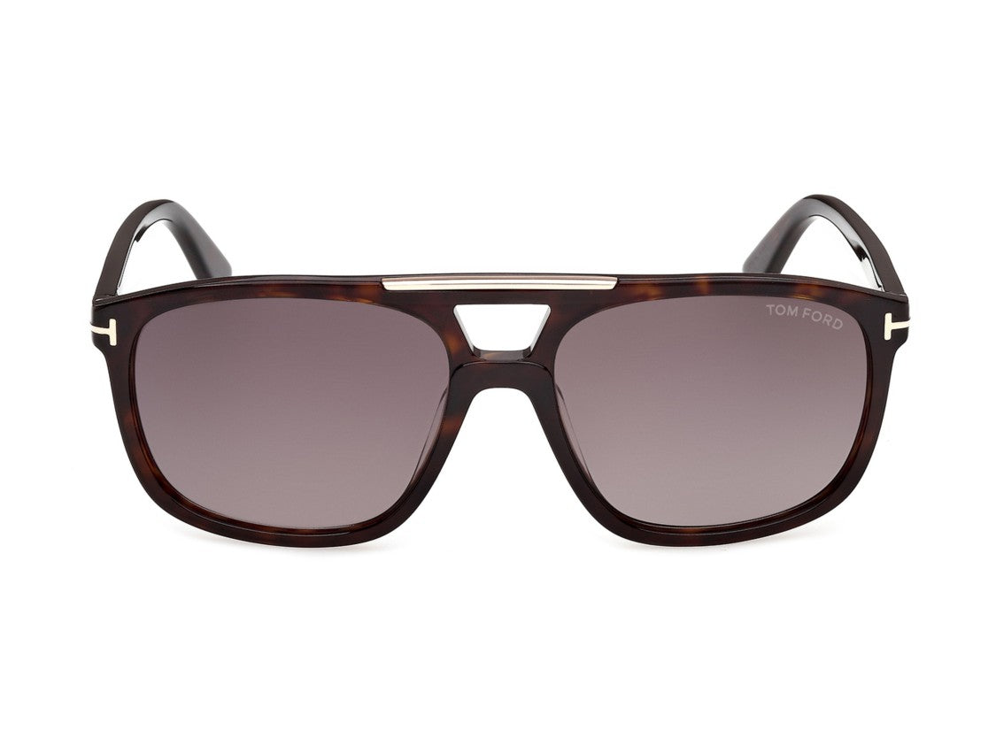 Tom Ford Ft1338 Bold Square Tortoiseshell Acetate Sunglasses