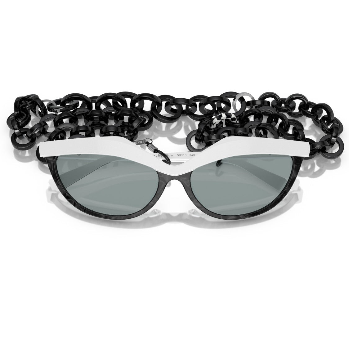 Luxottica 5070 Sole Cat-Eye Sunglasses With Chunky Chain Detail
