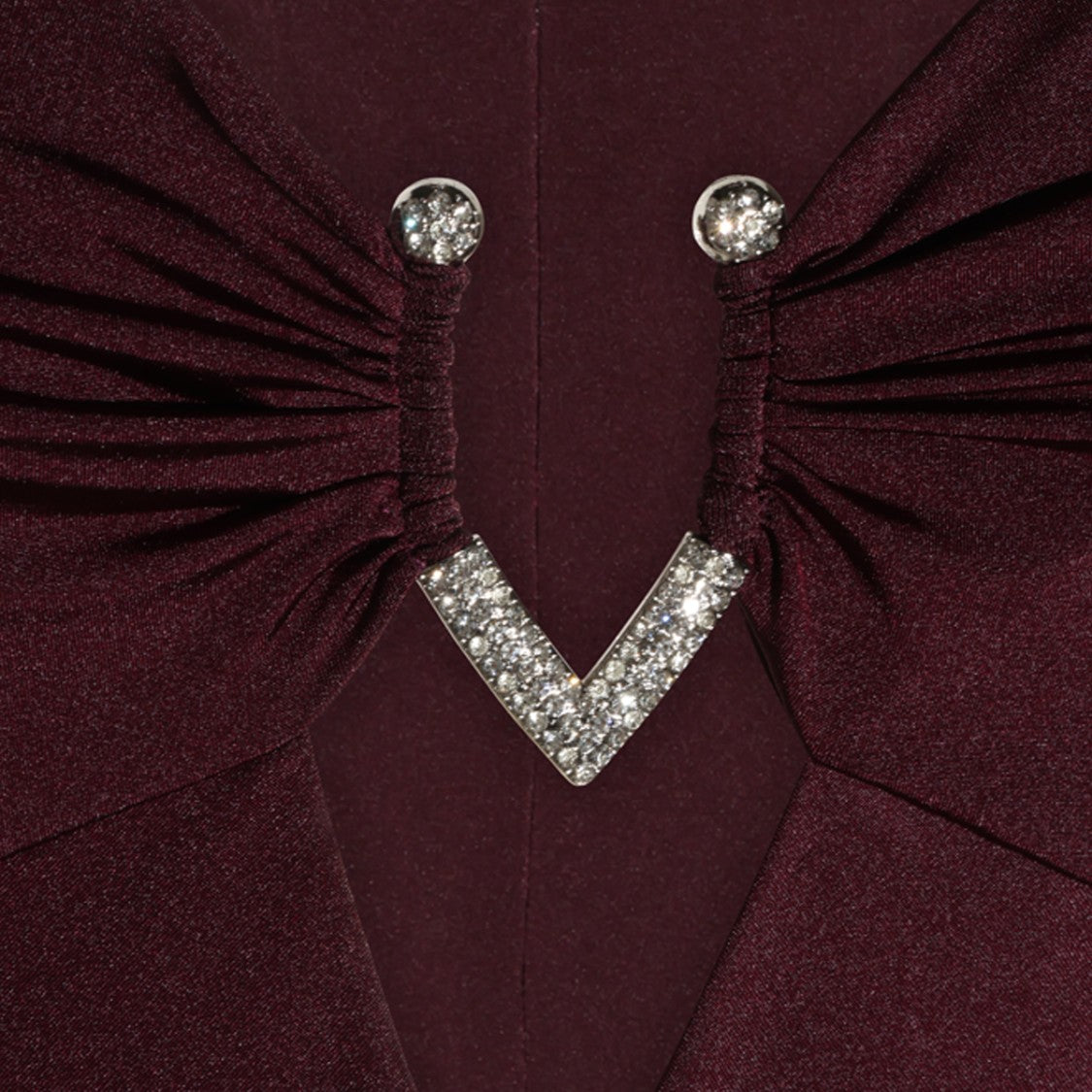 Nissa Cut-Out Embellished Front Fitted Dress