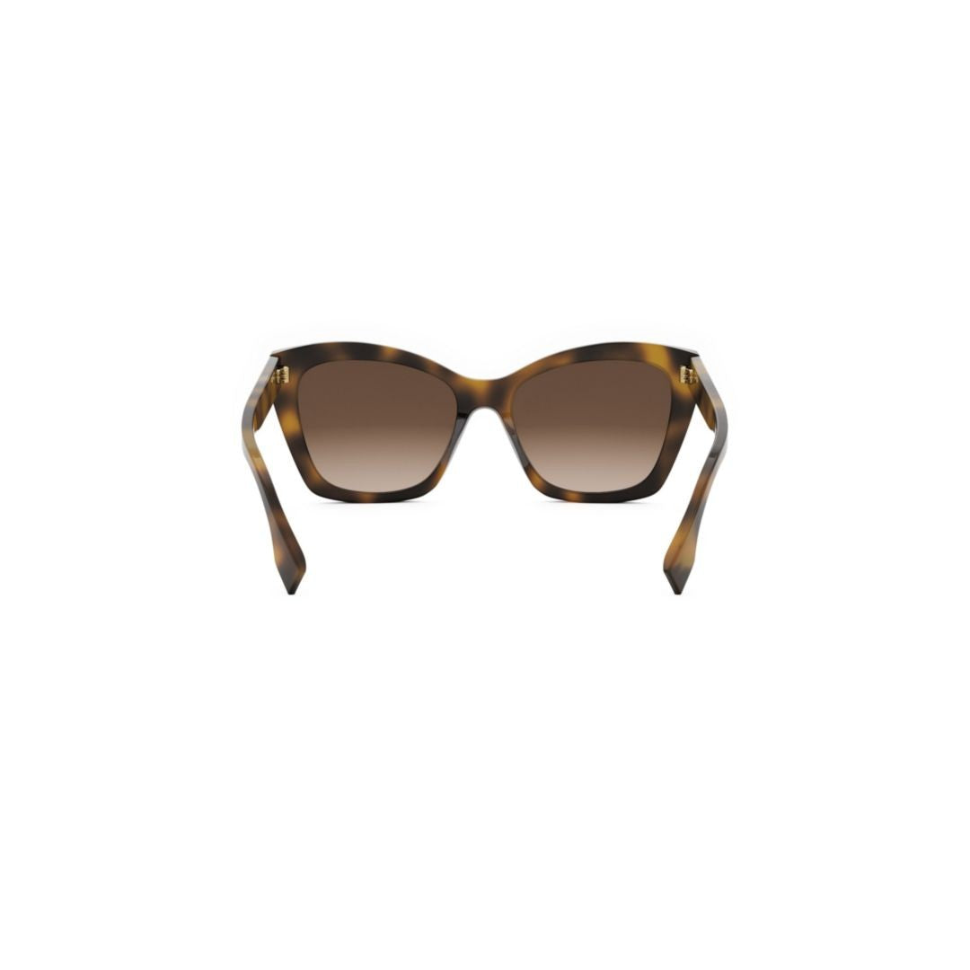 Fendi Fe40151i Oversized Square Frame Tortoiseshell Sunglasses