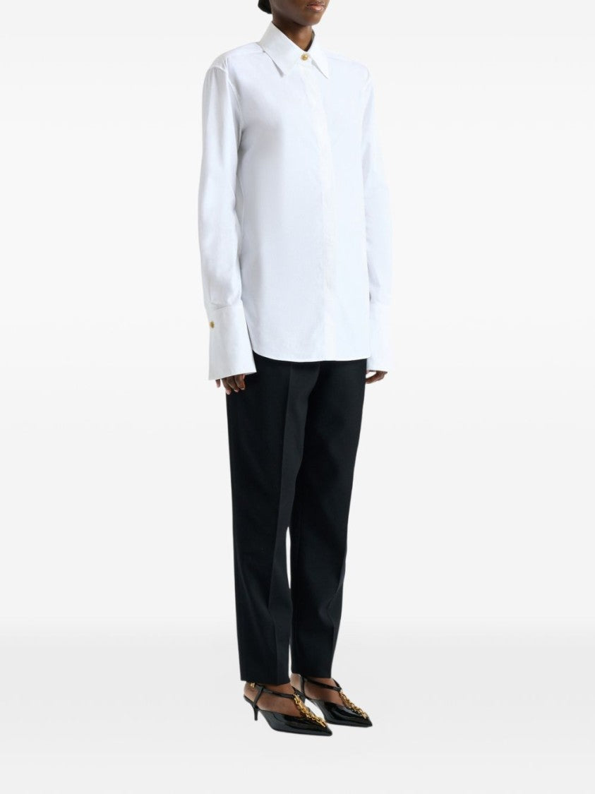 Balmain Classic White Shirt With Tailored Fit
