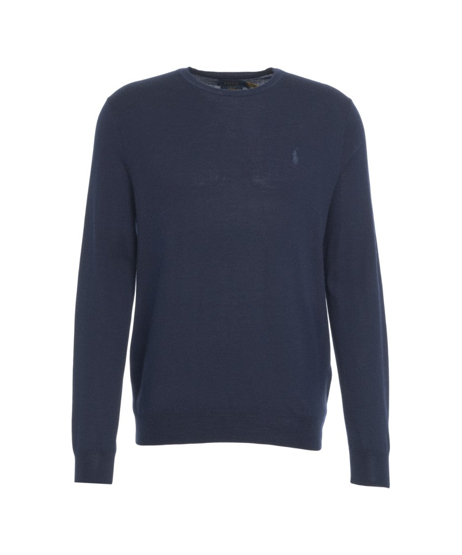 Polo Ralph Lauren Round Neck Wool Logo Sweater