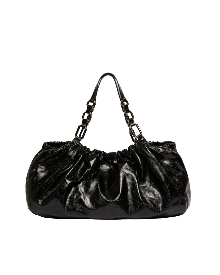 Marella Black Large Leather Shopper