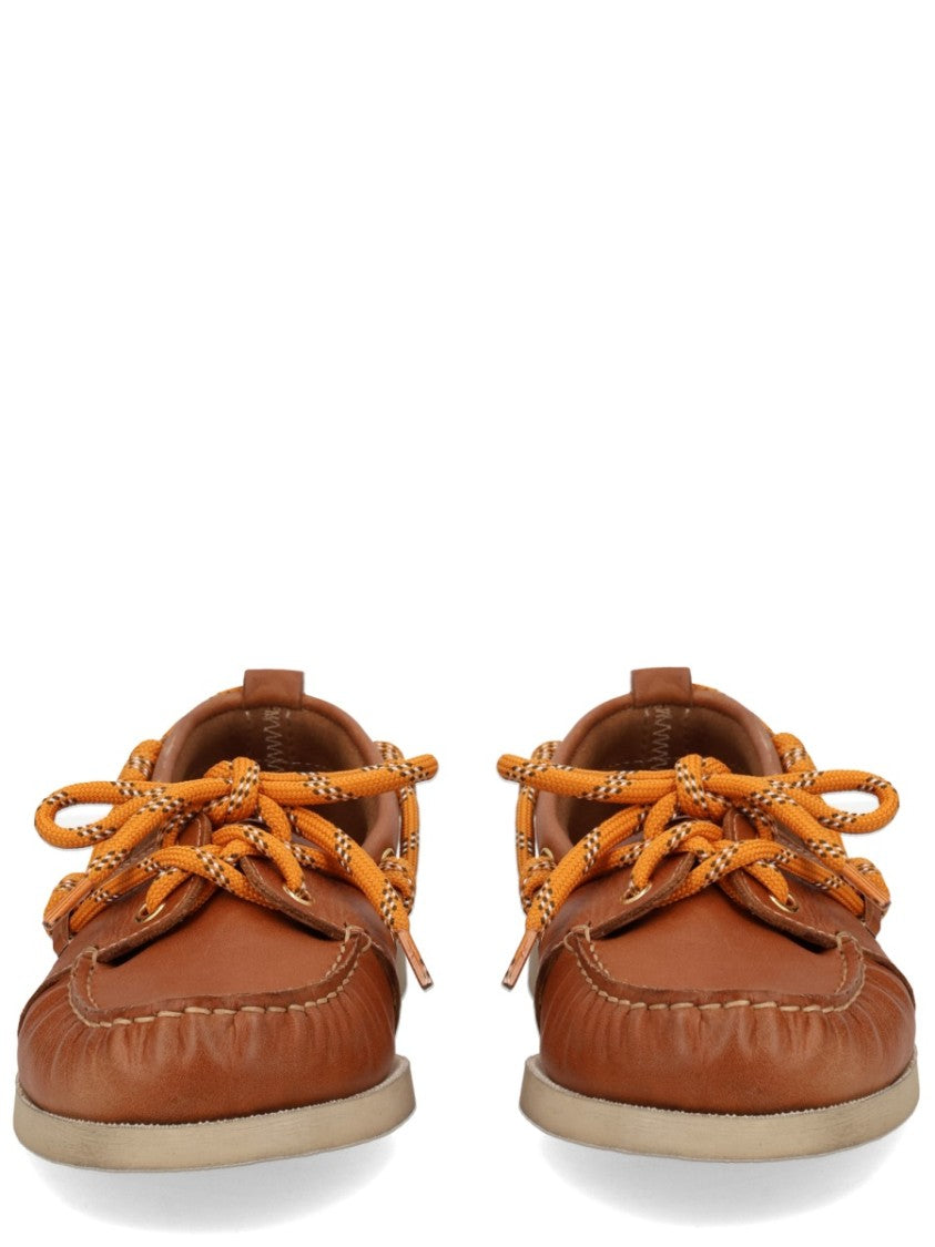 Golden Goose Cruise Stitched Toe Penny Suede Loafers