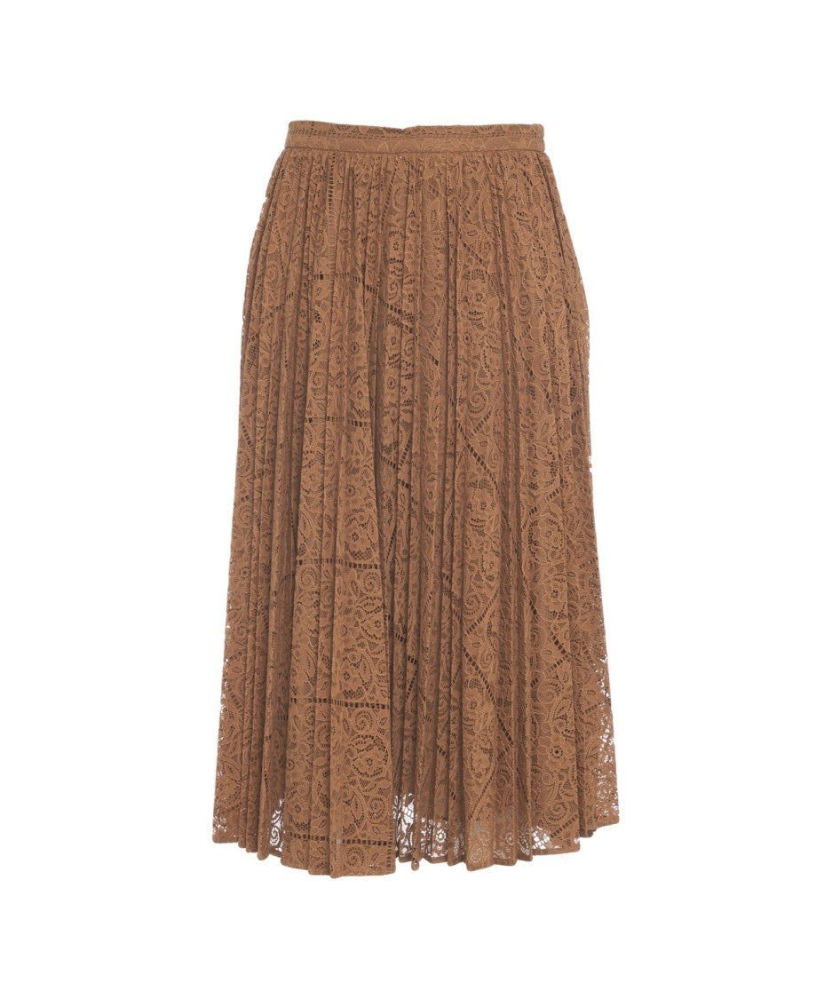 Max Mara 'Leandro' Pleated Long Skirt