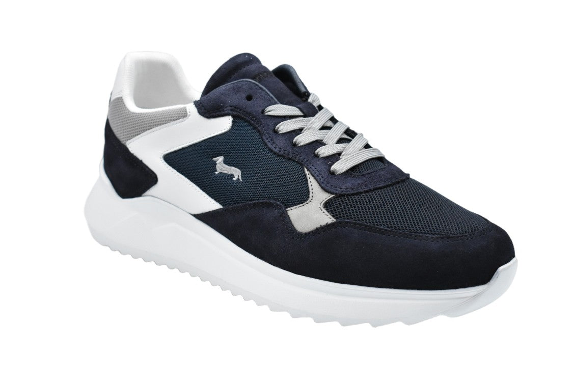 Harmont & Blaine Blue Laced Comfort Stylish Low Shoes