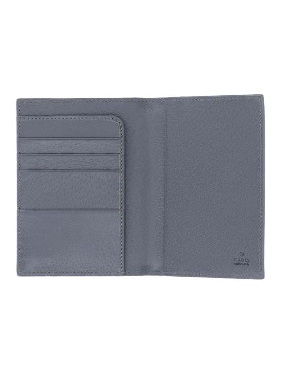 Gucci Canvas Passport Case With Subtle Monogram Pattern