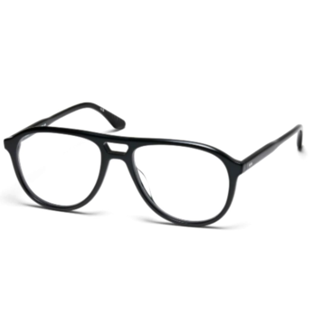 Peter And May Aria Nocturne Aviator-Inspired Black Acetate Eyeglasses With Double Bridge