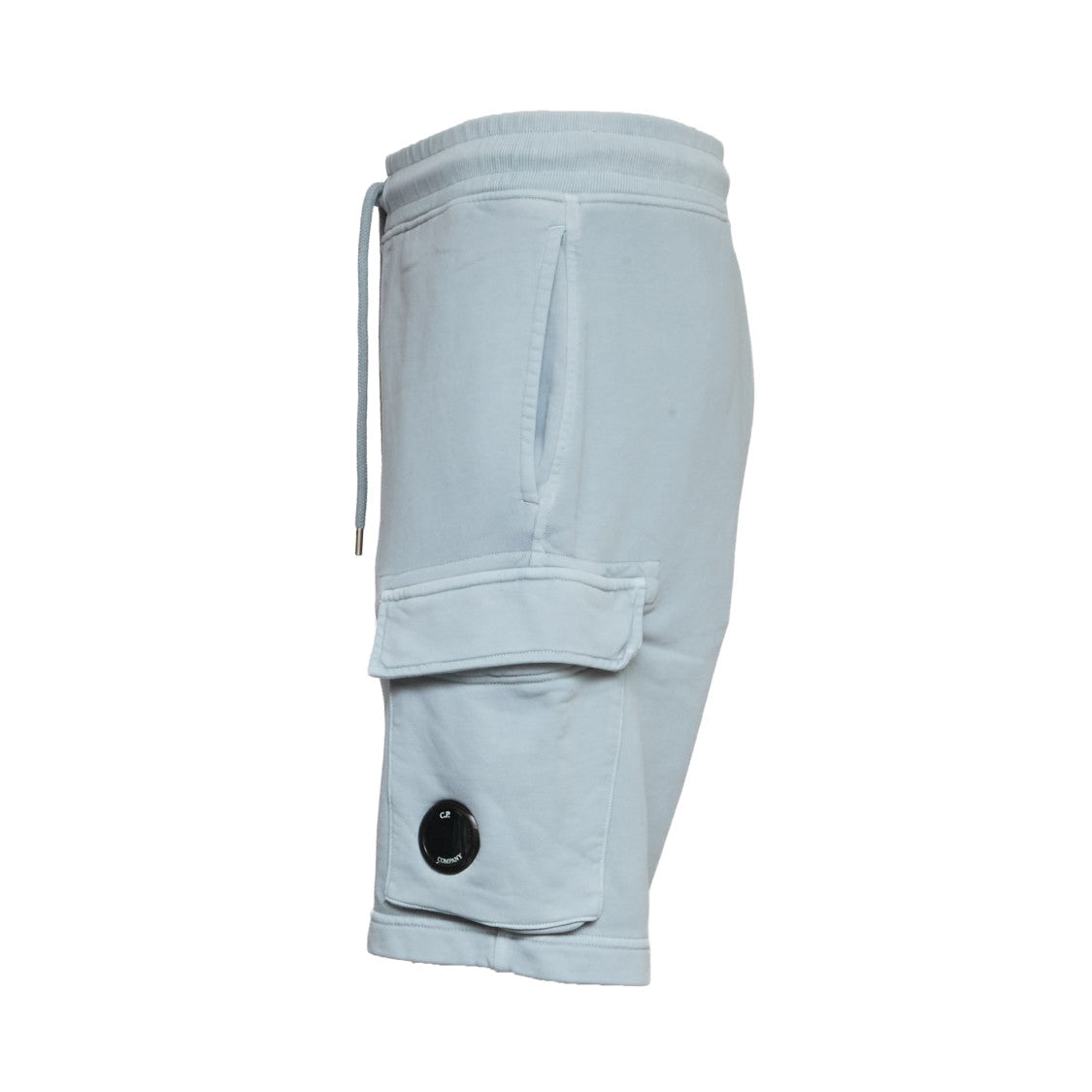 C.P. Company Cotton Diagonal Fleece Lens Cargo Shorts