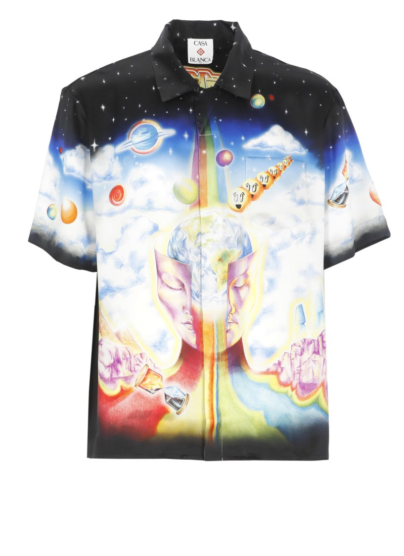 Casablanca Black Essential Experience Casual Shirt