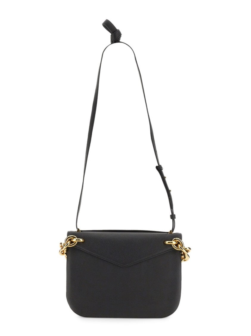 Bottega Veneta Structured Leather Shoulder Bag With Adjustable Strap