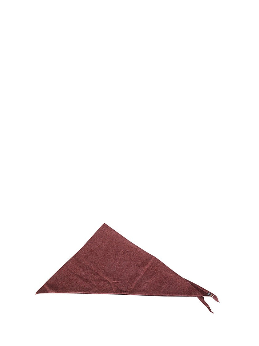 Extreme Cashmere Large Triangular Cashmere Bandana With Stitched Logo