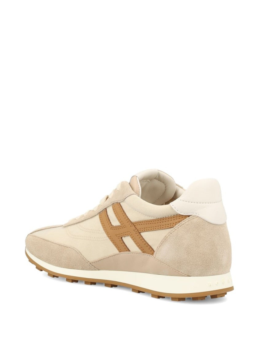 Hogan Shoes With Smooth Fabric And Suede Overlays