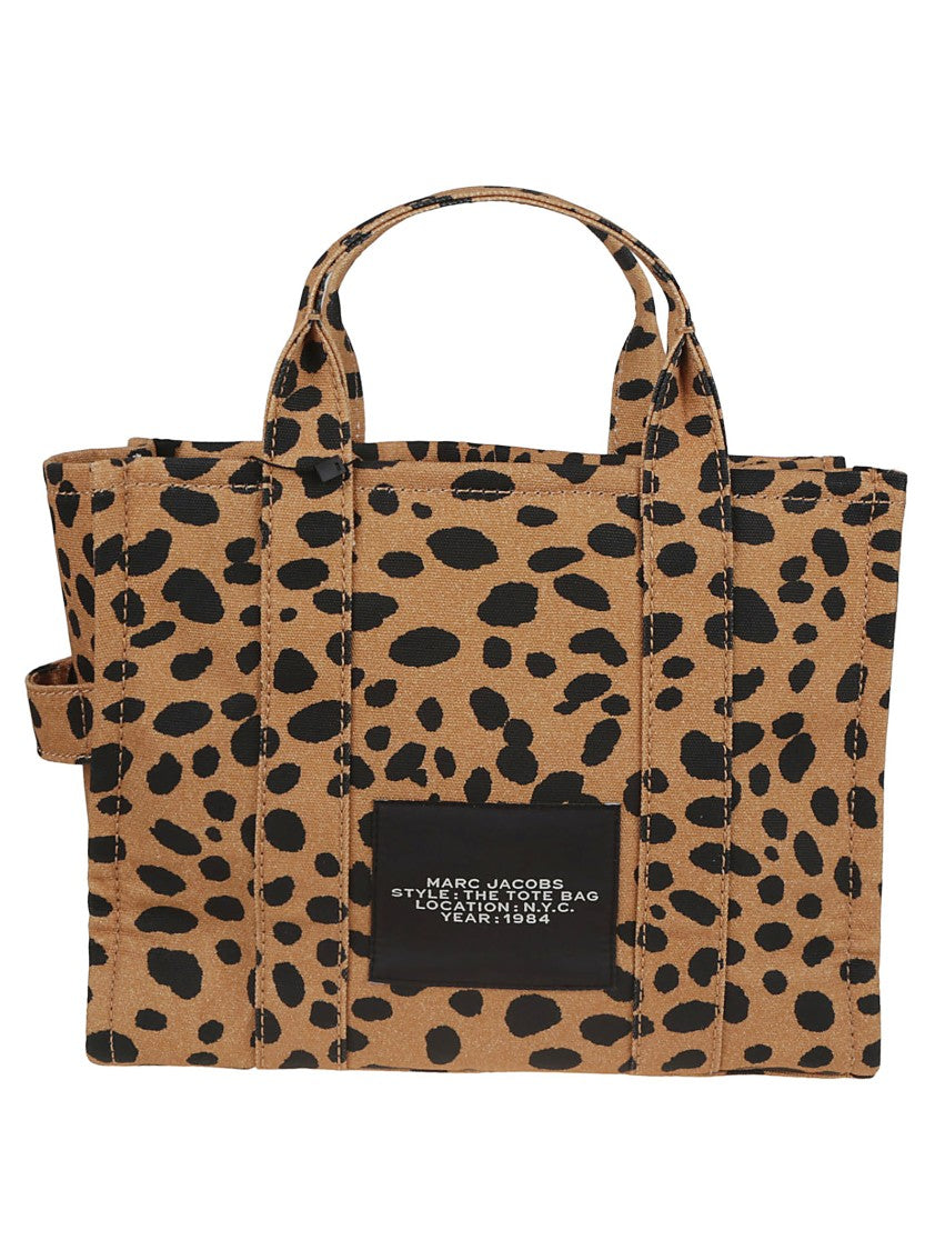 Marc Jacobs Structured Leopard Print Tote Bag