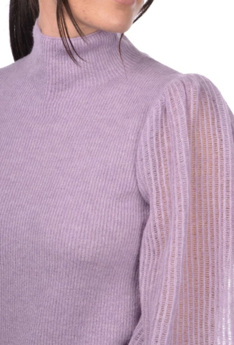 Paolo Fiorillo Capri Sheer Ribbed Knit Top