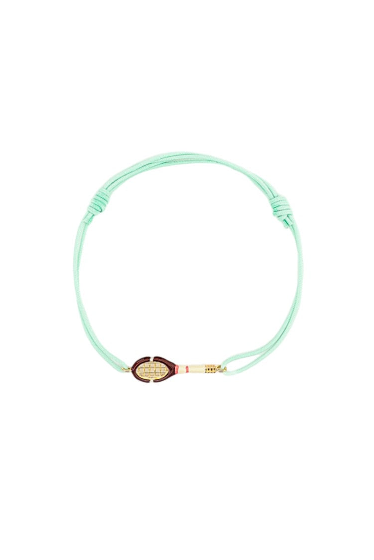 Aliita Light Blue Tennis Cord Charm Bracelet