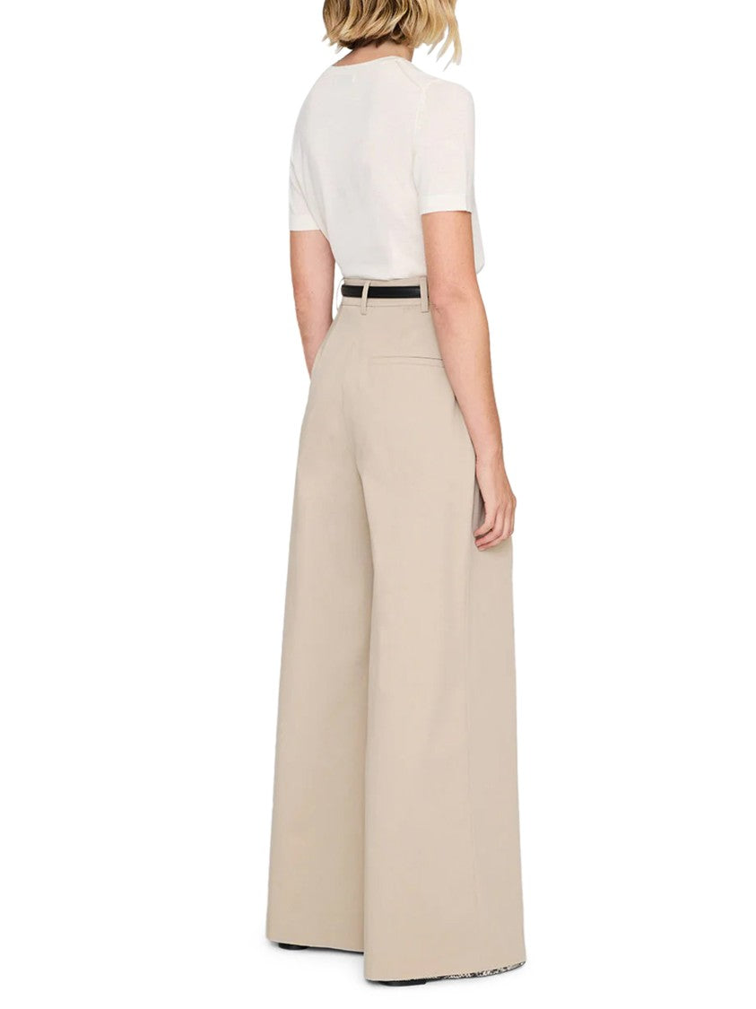 Anine Bing Wide-Leg High Waisted Trousers With Structured Design