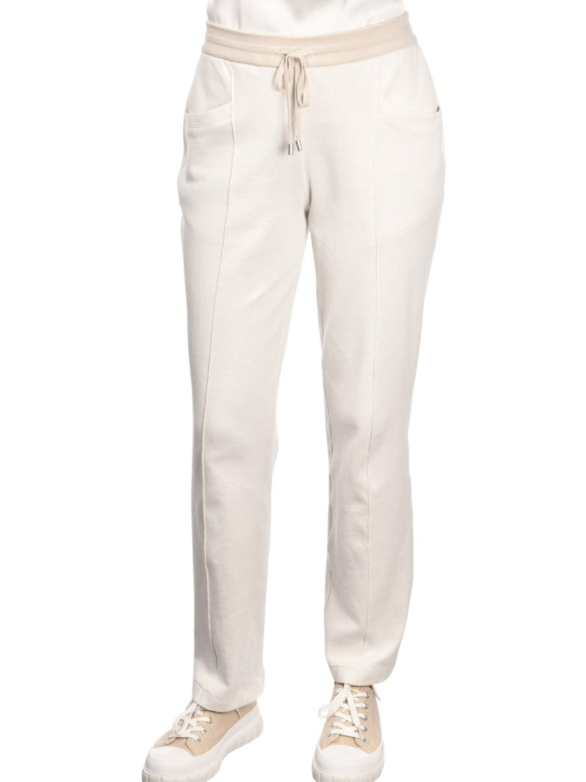 Gran Sasso Black Pantalone Relaxed Straight Cotton Pants