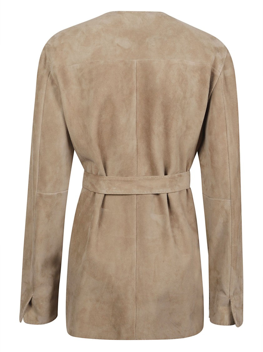 Max Mara Brown Suede Jacket