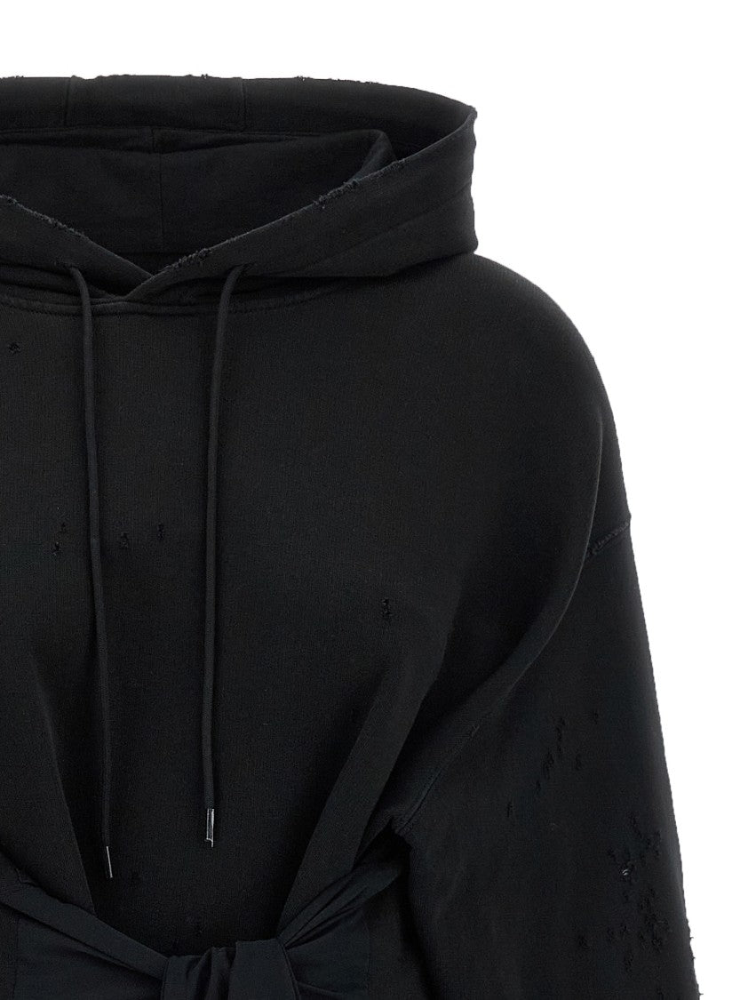 Mm6 By Maison Margiela Hoodie Dress With Gloves