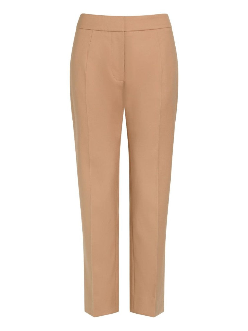 Patou Beige Pressed Crease Straight Leg Trousers