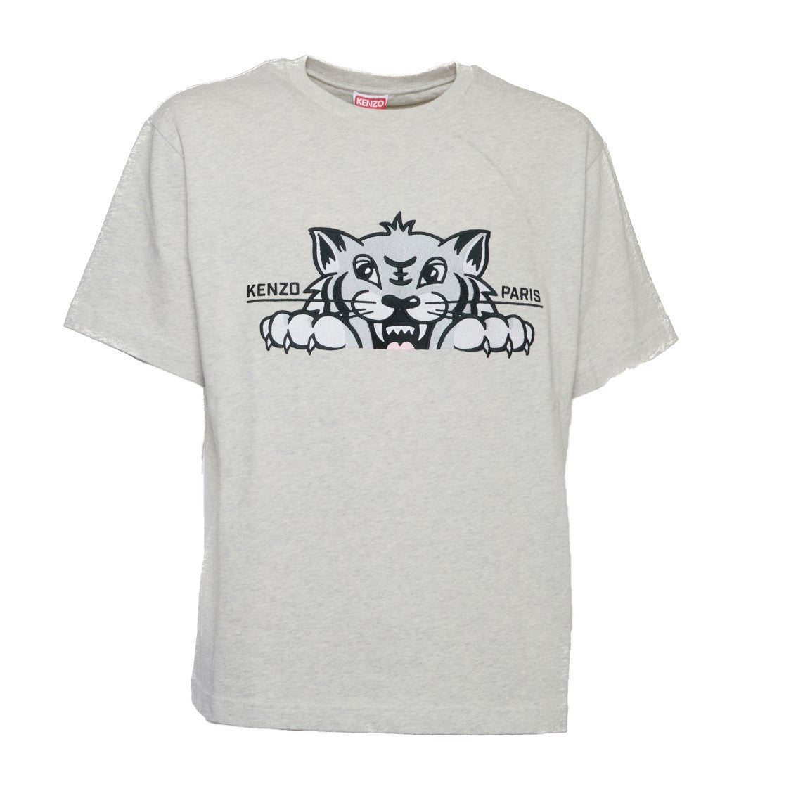 Kenzo Happy Tiger Embroidered Oversized T-Shirt