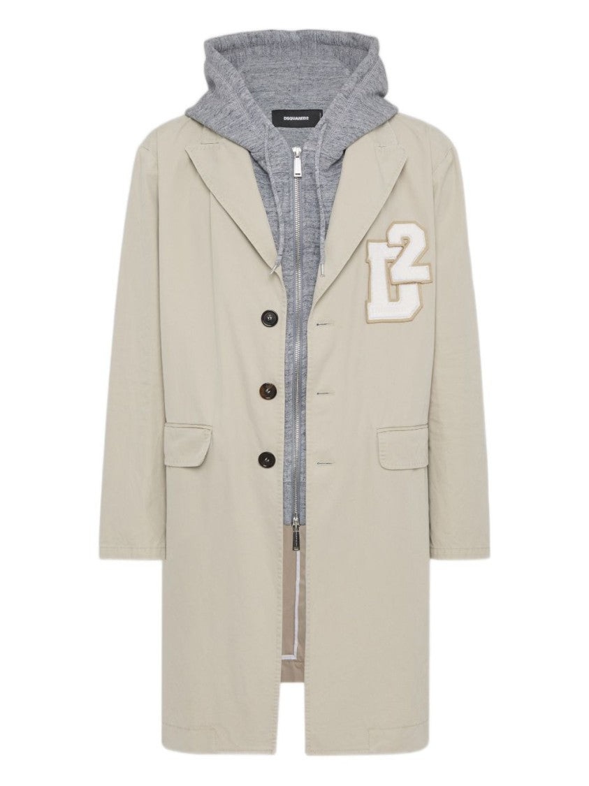 Dsquared2 Beige Tailored Coat