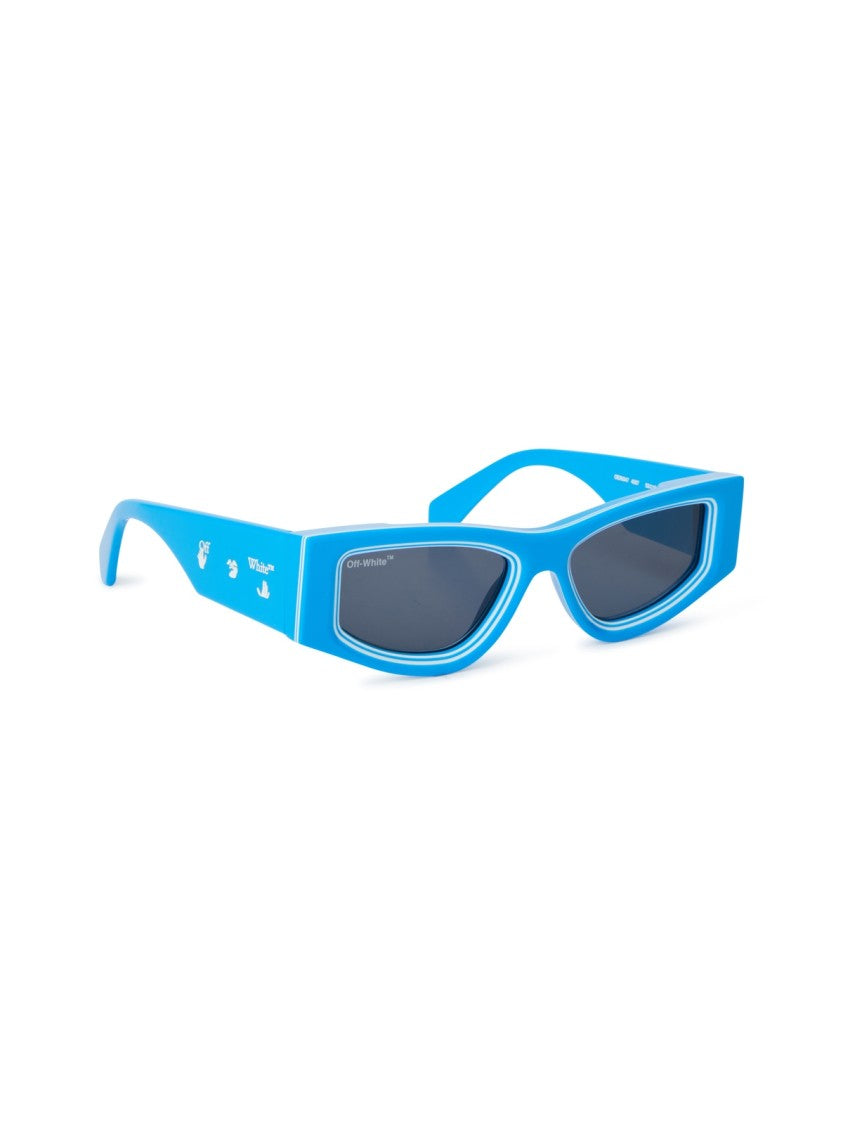 Off-White Oeri047 Andy Angular Blue Acetate Sunglasses