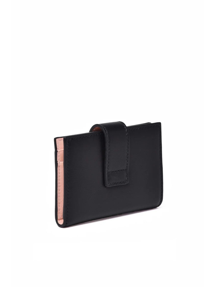 Ferragamo Black Leather Card Holder