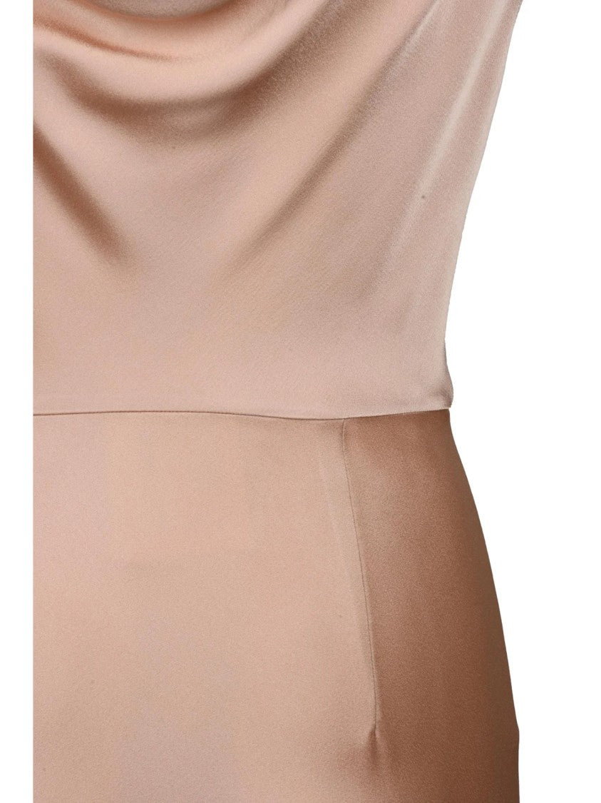 Blumarine Long Satin Dress - Pink