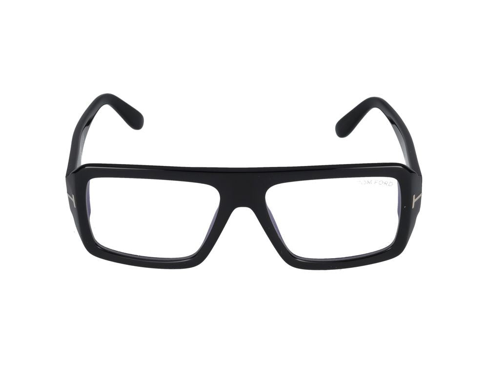 Tom Ford Black Bold Oversized Square Eyeglasses