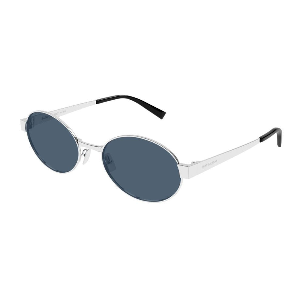 Saint Laurent Sl 692 Linea Sl Logo Oval Silver Metal Sunglasses