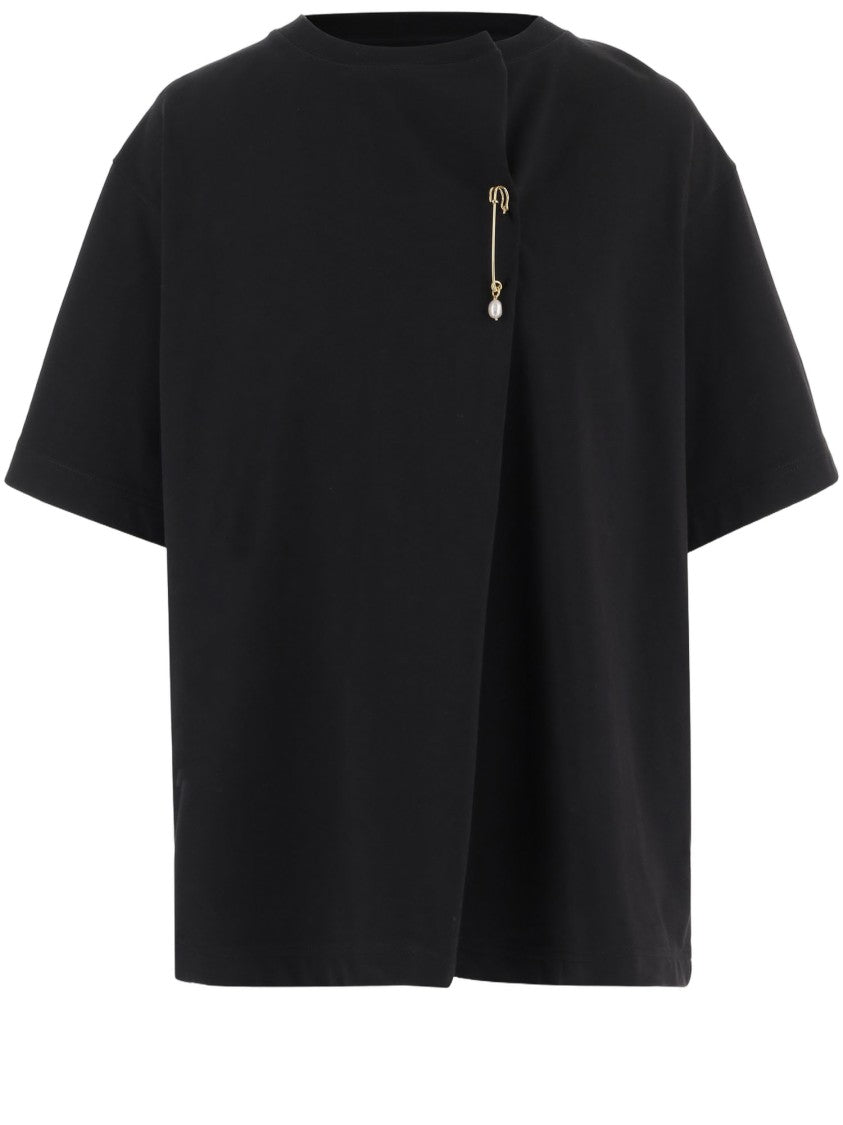 Carven Cotton T-Shirt With Round Neckline