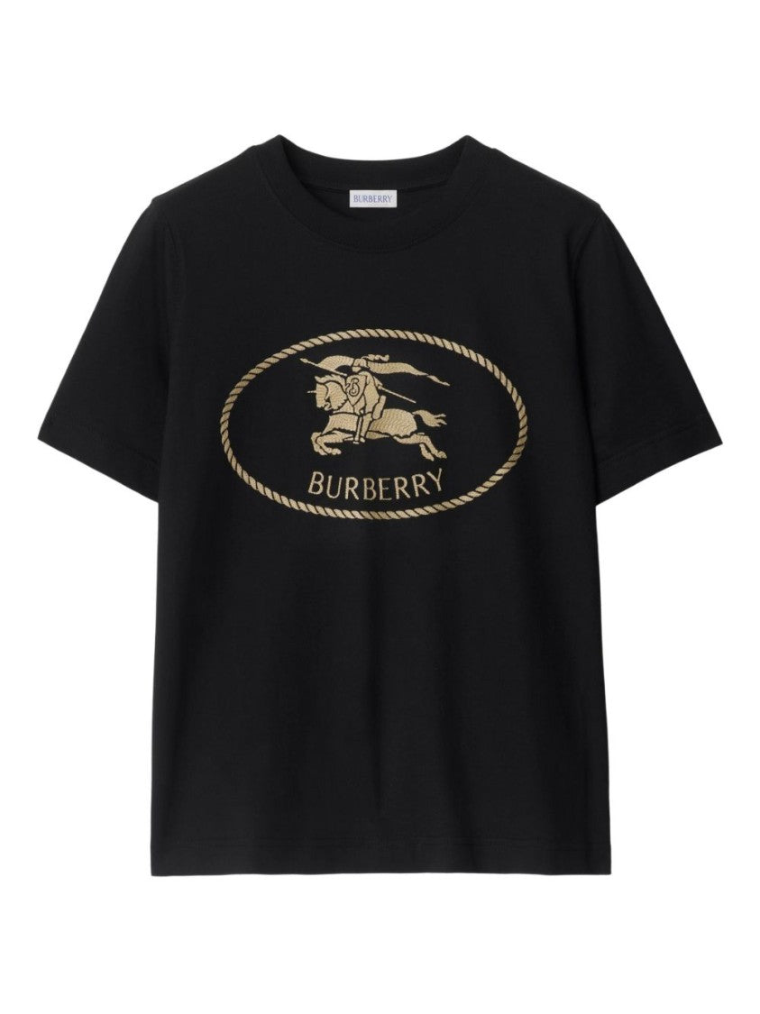 Burberry Short-Sleeved T-Shirt With Horse And Rider Graphic