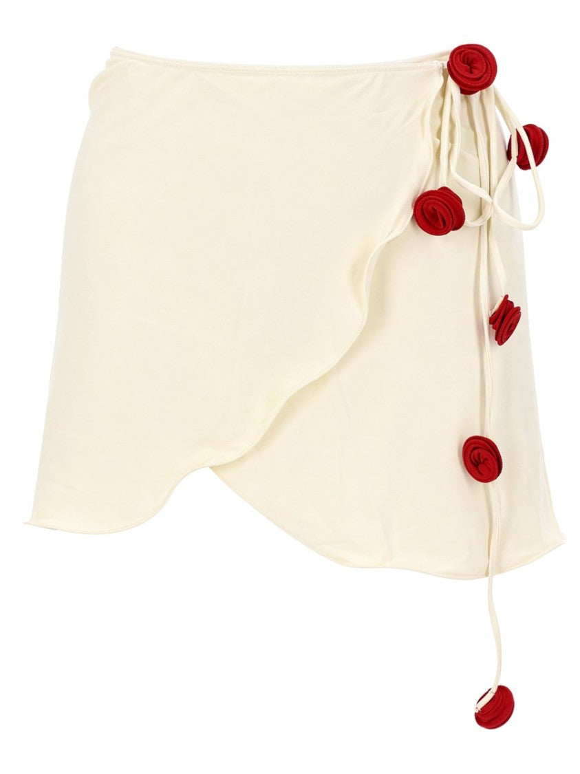 La Reveche Bouquet Wrap Style Rosette Pareo Skirt