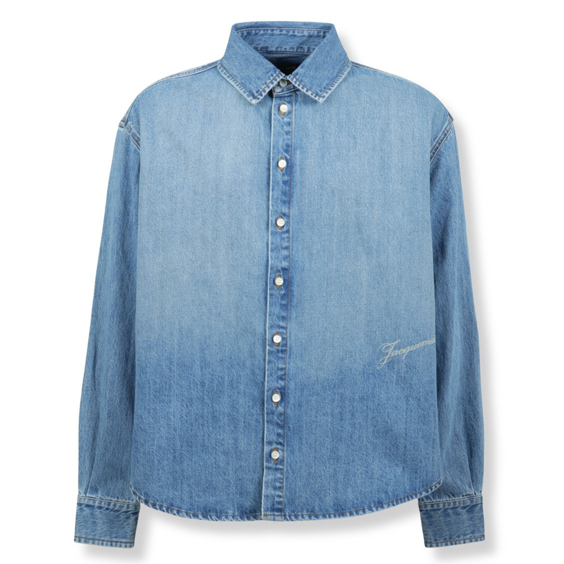 Jacquemus Loose-Fitting Denim Shirt With Gradient Wash